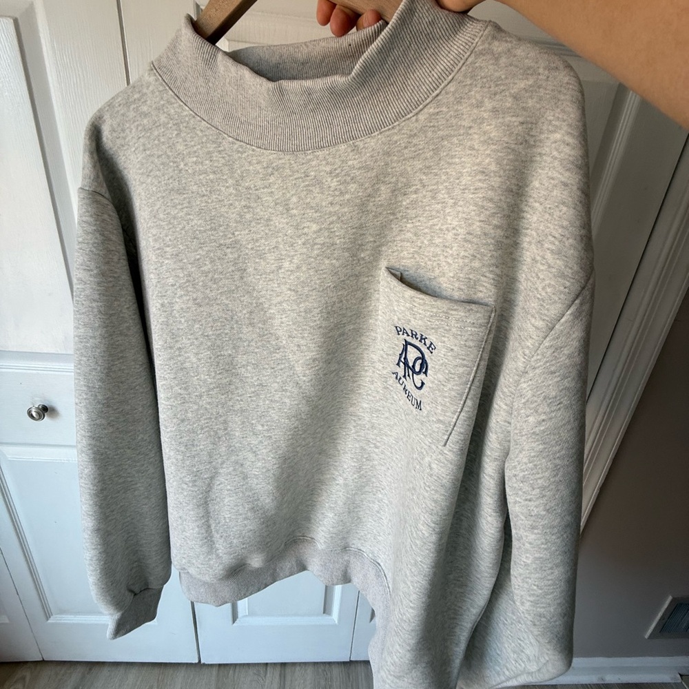 PARKE & Aureum Collective Mock Neck Fleece Sweater